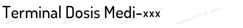 Terminal Dosis Medi字体转换